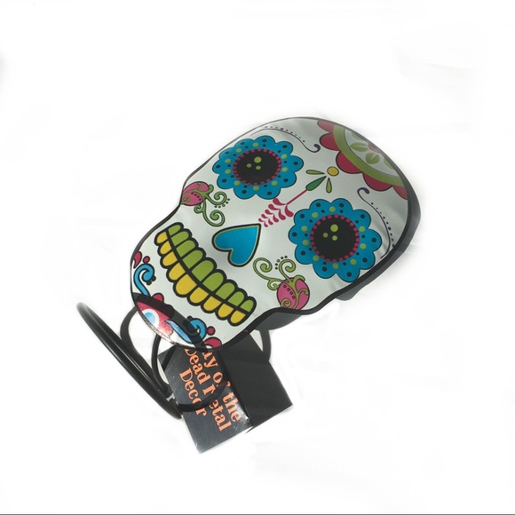 Sugar Skull Day of the Dead Metal Decor - Picture 3 of 6